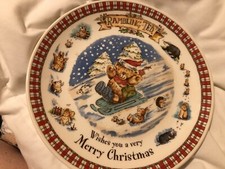 Christmas plate Rambling Ted