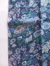 Liberty Fine Wool Remnant 88x35cm Blue Pretty Florals