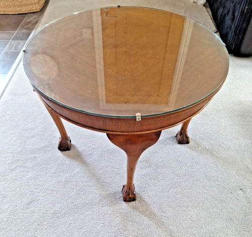 Vintage mahogany coffee table - coffee,