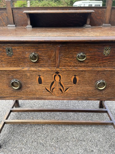 Antique oak arts crafts - antique,