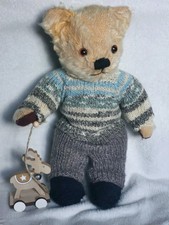 hand knitted teddy bear