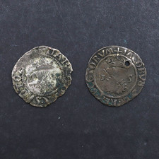 Two Hammered Coins James V and