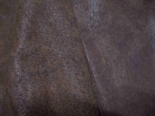 Dark Brown Distressed Pigskin leather 0.8mm 6" x 17" BR549