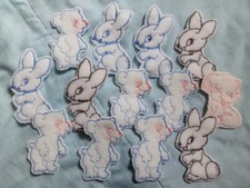 Lot of Vintage Baby Nursery Sew-On Patches Appliques Teddy Bunny Elephant