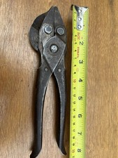 Schollhorn Bernard Parallel Combo Pliers Cutters 8" Long Vintage USA Rare! 1907 