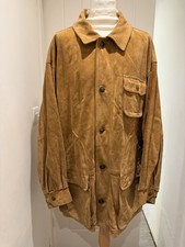 TIMBERLAND Weather gear Calfskin Leather Jacket Men's XL Hunter Chore Coat 90's