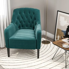 Occasional Velvet Tub Armchair