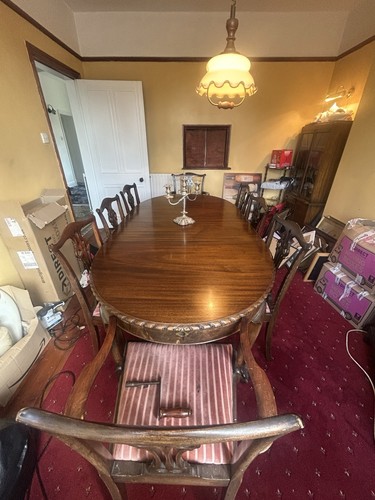 Antique oval extending dining - oval,