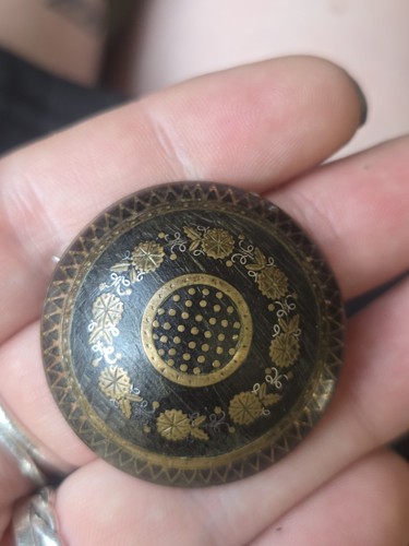 Victorian pique brooch - pique,