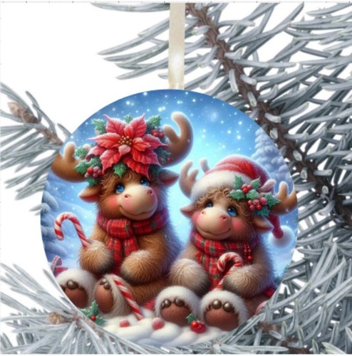 Moose hanging bauble gift - moose,
