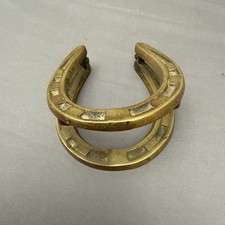 Vintage Horseshoe Brass Door