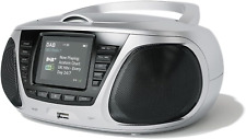 AZATOM Zenith Z4 Silver DAB/DAB+ CD Player – FM Radio, Wireless Bluetooth, Stere