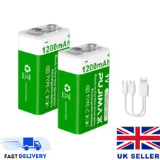 2 x 9v Lithium Rechargeable