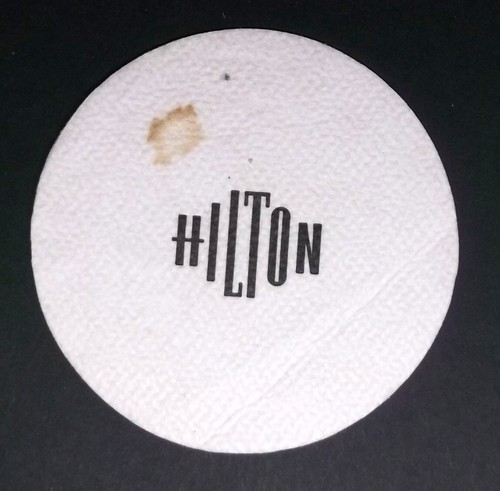 Hilton hotel embossed - hilton, paper