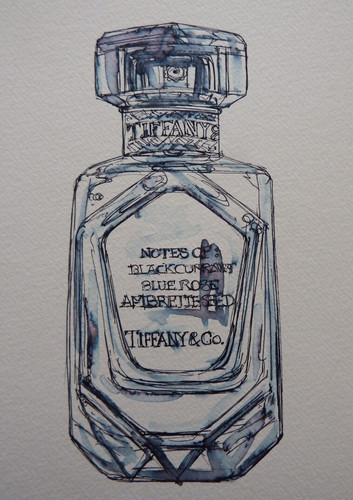 Pen ink drawing - a, bottle