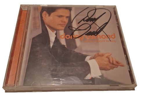Donny osmond signed - donny,