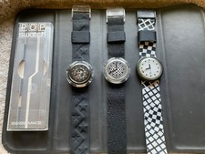 Three swatch pop watches