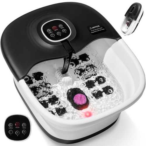 Foot spa and massager with - and,