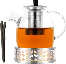 HOTUT 1500ml Glass Teapot with