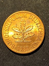 Germany 2 Pfennig Coin 1988