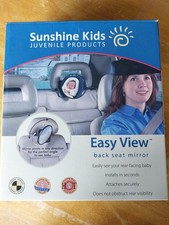 Back Seat Car Mirror - Black Easy Adjustment And Wide Angle View