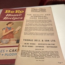 Vintage Be-Ro Home Recipes