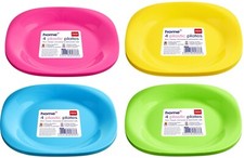 Plastic Plates Pastel Colours
