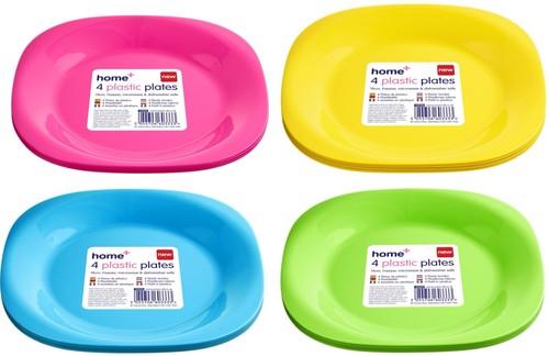 Plastic plates pastel - plates, colours