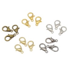 Lobster Clasp Keyring Trigger Clip Key Chain Ring Holder 12mm Hooks Findings UK