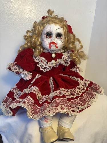 Porcelain horror doll - porcelain,