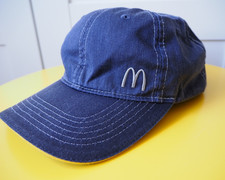 McDonald's Uniform Crew Genuine Crew Employee Fancy Dress Baseball Cap Hat