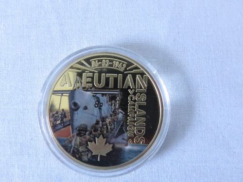 Coin aleutian canadian ww2 - aleutian,