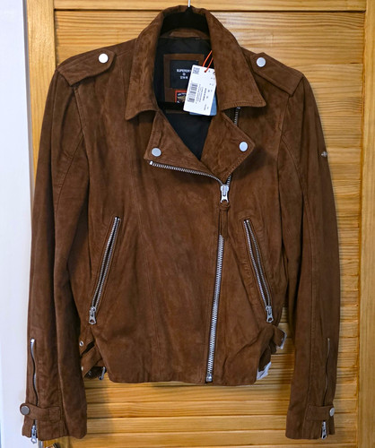 Superdry classic suede biker - suede,