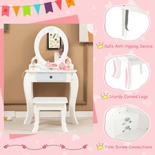2-in-1 Kids Vanity Set for