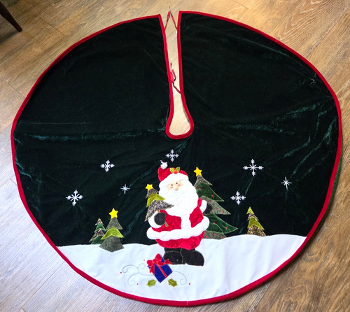 Christmas tree skirt dark - christmas,