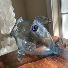 Murano Glass Fish Bowl Vintage