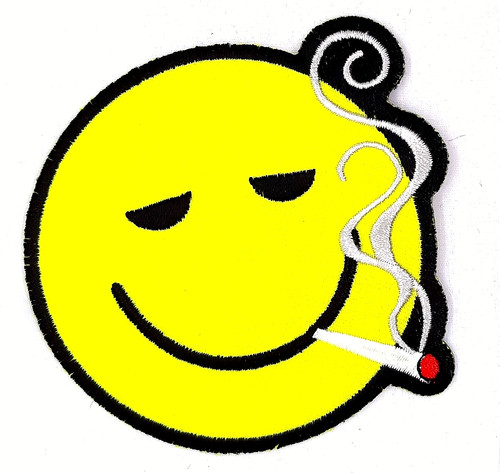 Smiley face toking - iron, on
