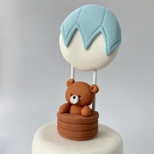 Teddy Bear On Ballon Cake