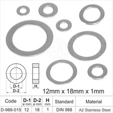 A2 Stainless Steel Shim