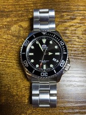 Orient Automatic Diver Watch – 200m WR – Black Dial / Stainless Steel Bracelet