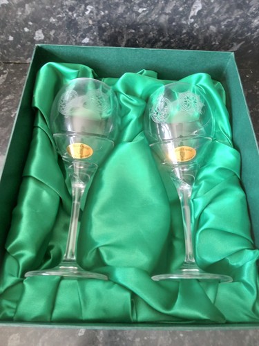 Vintage belfast crystal wine - crystal,