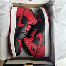 Air Jordan 1 Mid Black/Gym Red