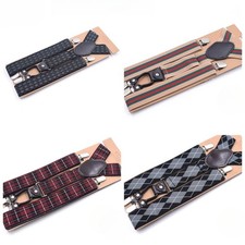 Adult Men's Four-clips Braces