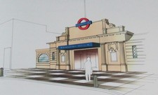 LONDON UNDERGROUND. EMBANKMENT STATION. Ticket Hall Refurb. Plans + Report. VGC.