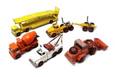 MATCHBOX KING SIZE JOB LOT FOR RESTORATION OR SPARES INCLUDING CAR TRANSPORTER