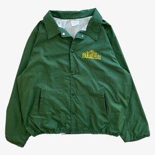 Vintage 90s Men's Auburn Sportswear Big Ideas Spell Out Green Jacket Windbreaker