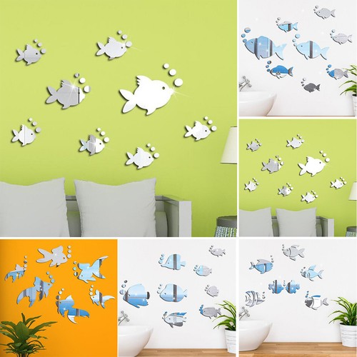Mirror fish shape spots wall - fish,