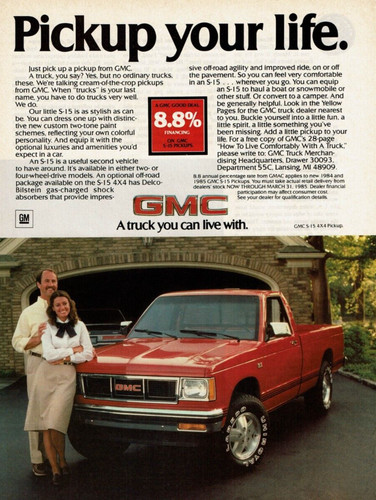 1985 vintage print pickup - vintage,