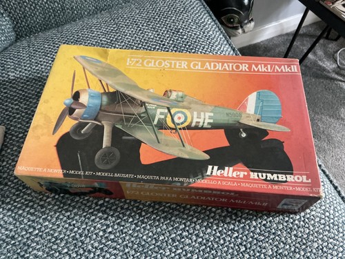 Gloster gladiator old humbrol - old,