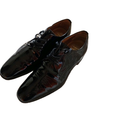 Churches black patent custom - black,